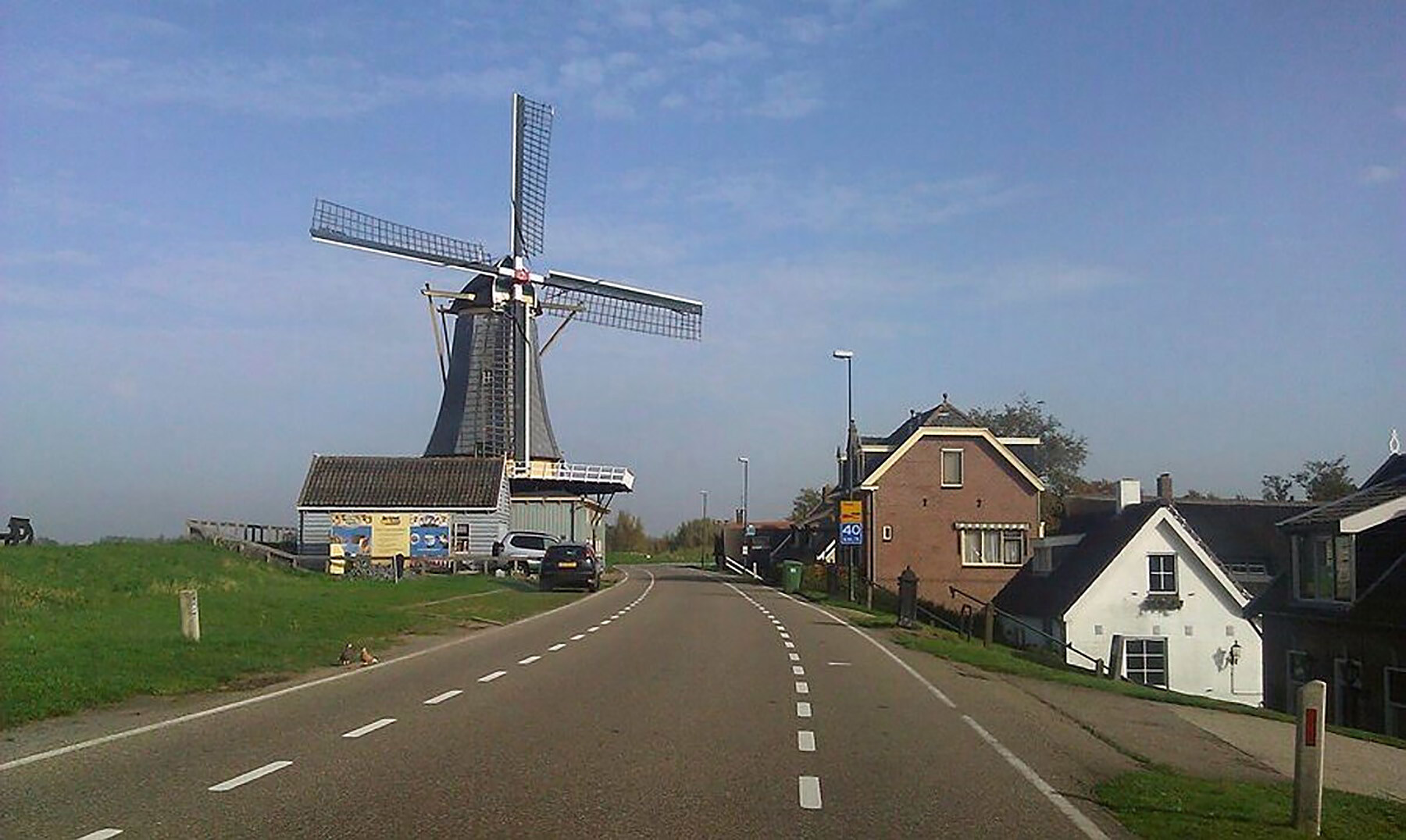 Smalle plattelandsweg